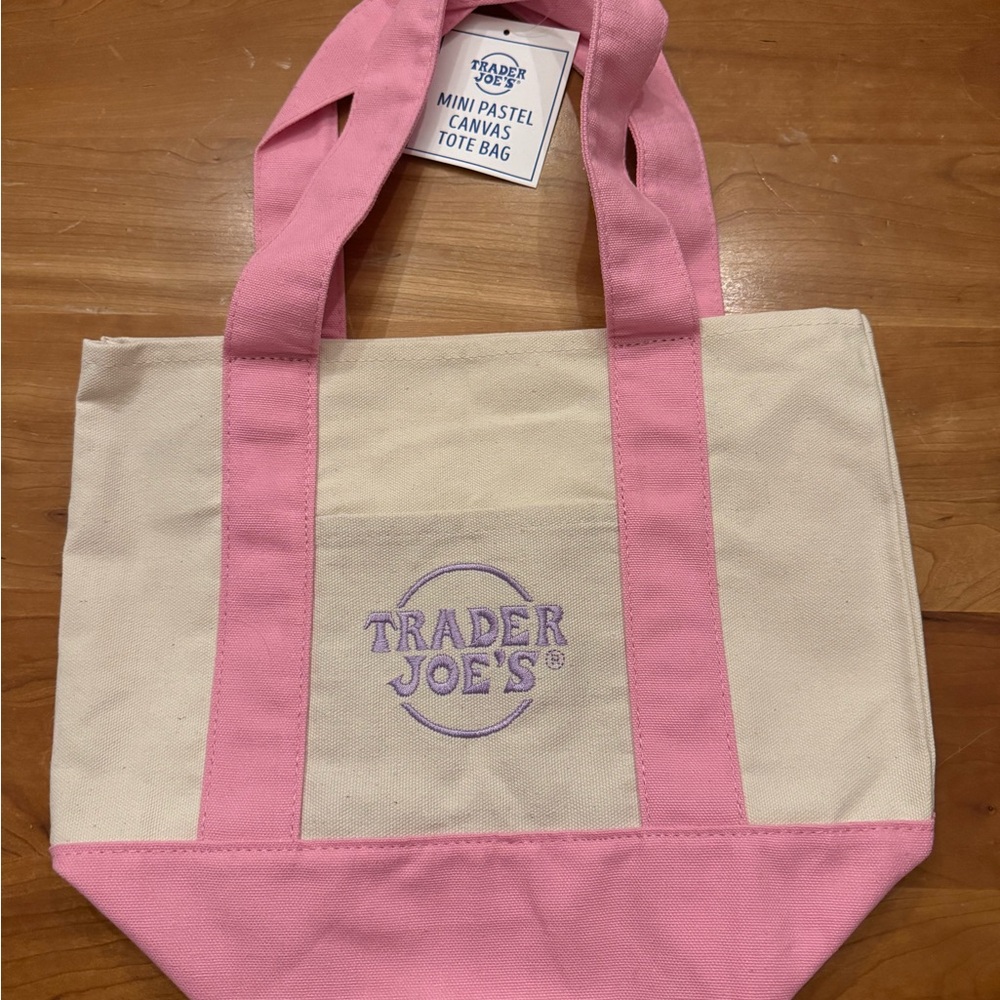 Trader Joe’s, pink mini tote for spring